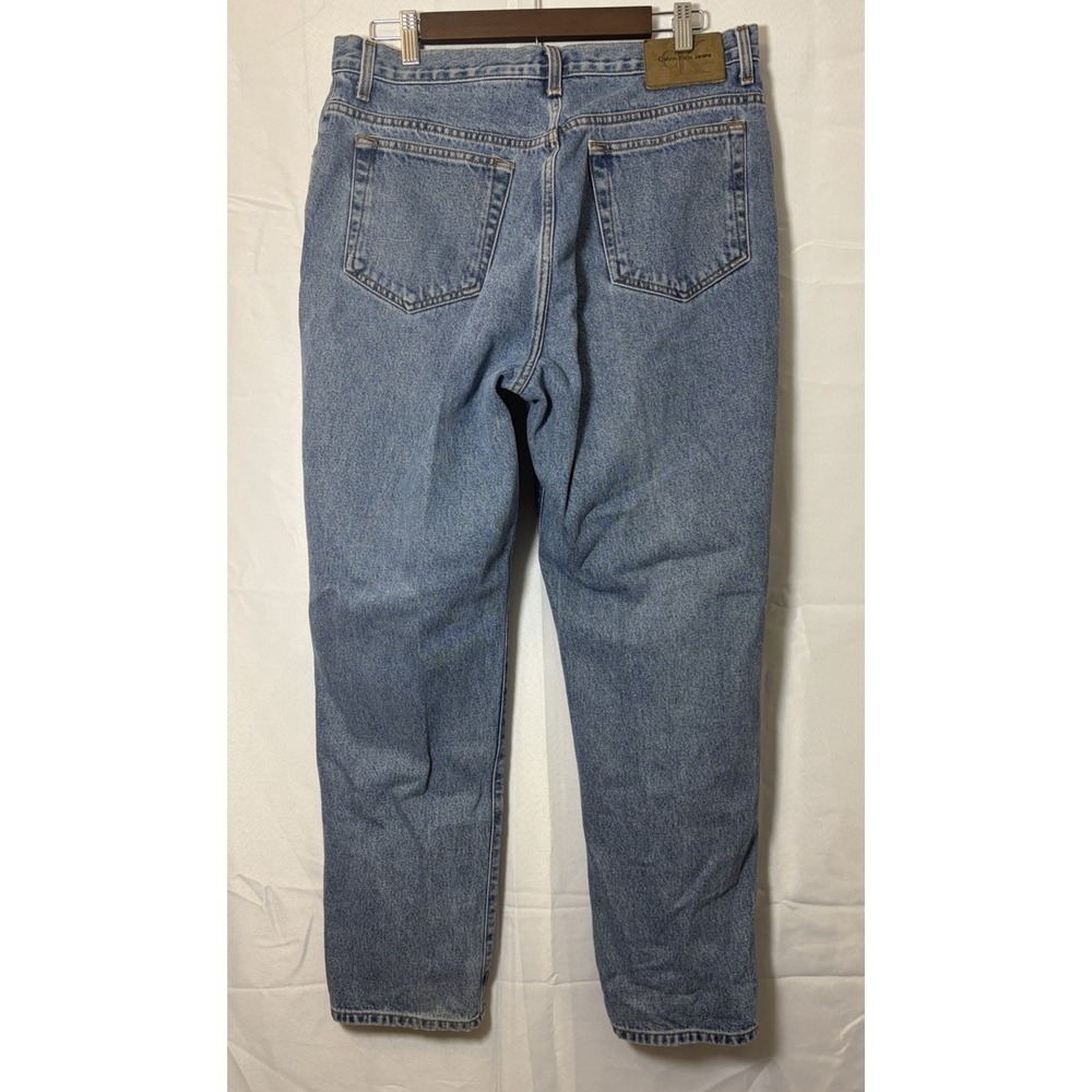 Vintage 90s Calvin Klein 15/16 Easy Fit 5 Pocket Girl Jean Double Stone Wash USA - Picture 6 of 16